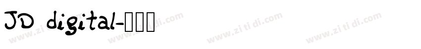 JD digital字体转换